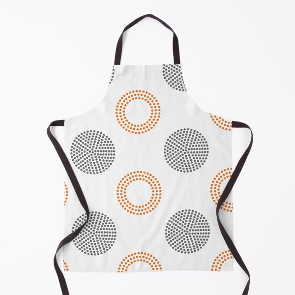 Item preview, Orange Gray White Circle Polka Dot Pattern Pairs Coloro 2022 Popular Color Magma Orange 024-55-38 designed and sold by ColorOfTheYears.