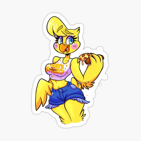 Funtime Chica Sticker for Sale by sugarysprinkles