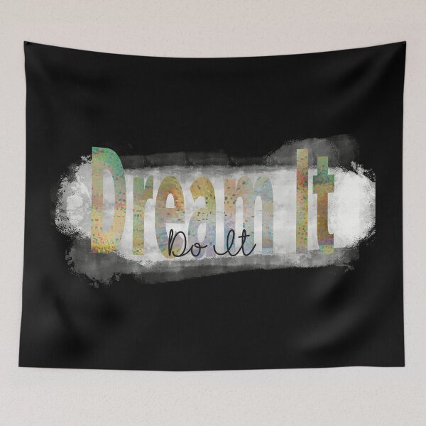 Item preview, "Dream It, Do It” Vintage Inspirational Quote designed and sold by JadedLilacsArt.