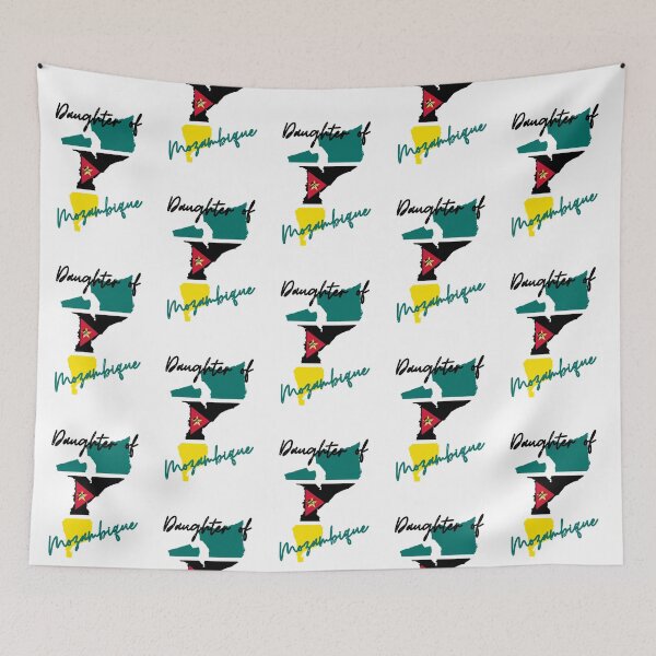 Item preview, Daughter of Mozambique Map Flag designed and sold by NovawayDirect.