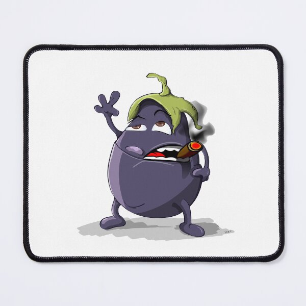 Item preview, Smokin Eggplant - Funny Cartoons designed and sold by Wilcox PhotoArt.