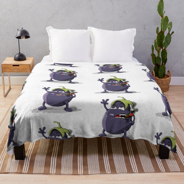 Item preview, Smokin Eggplant - Funny Cartoons designed and sold by Wilcox PhotoArt.