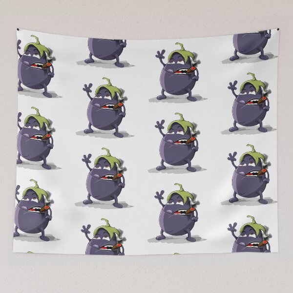 Item preview, Smokin Eggplant - Funny Cartoons designed and sold by Wilcox PhotoArt.