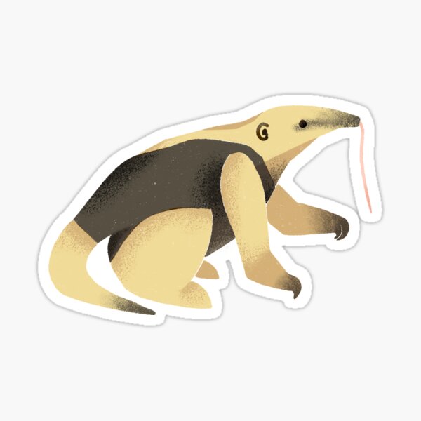 Flavvore Tamandua Pose Sticker for Sale by voreflav