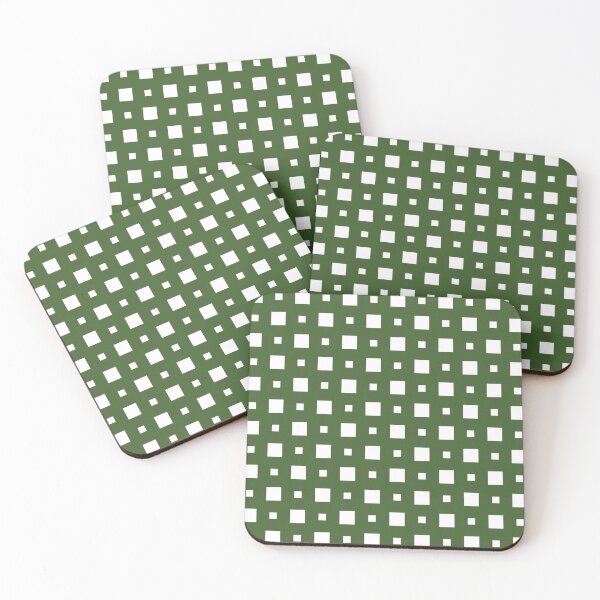 Item preview, tiny square seamless pattern - green and white square designed and sold by The-Meraki-Man.