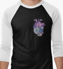 ' Mermaids Heart ' Ocean Inspired Illustration Baseball ¾ Sleeve T-Shirt
