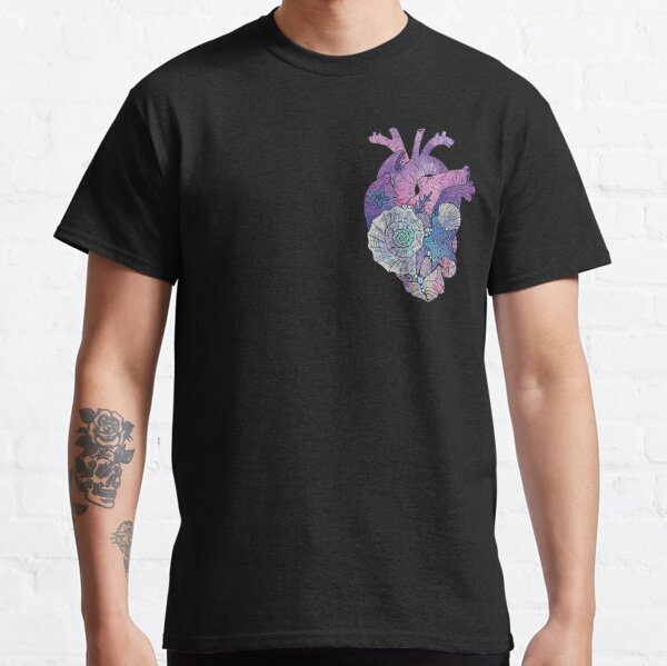 ' Mermaids Heart ' Ocean Inspired Illustration Classic T-Shirt