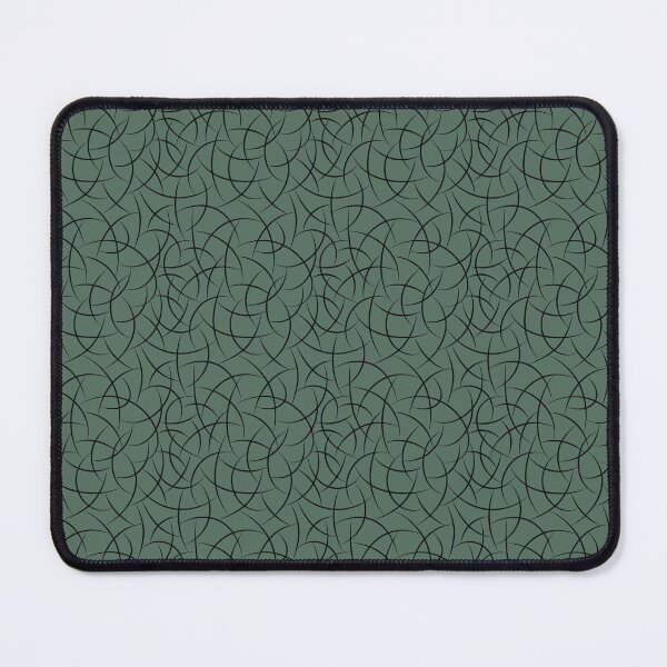 Item preview, Black and Green Abstract Crescent Shape Pattern Pairs Coloro 2022 Popular Color Wavelite 069-43-12 designed and sold by ColorOfTheYears.