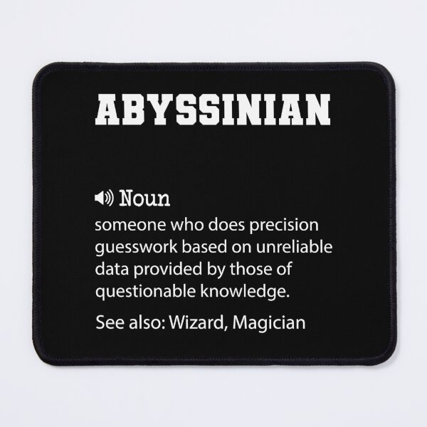 Item preview, Abyssinian Definition, Funny Abyssinian Quote, Cool gift for Abyssinian lover designed and sold by ZAstore.