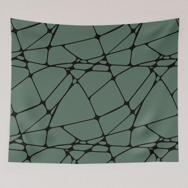 Item preview, Black and Green Abstract Mosaic Pattern 1 Pairs Coloro 2022 Popular Color Wavelite 069-43-12 designed and sold by ColorOfTheYears.
