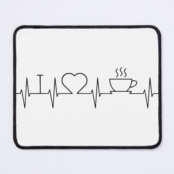 Item preview, I Love Coffee Heartline designed and sold by fivo.