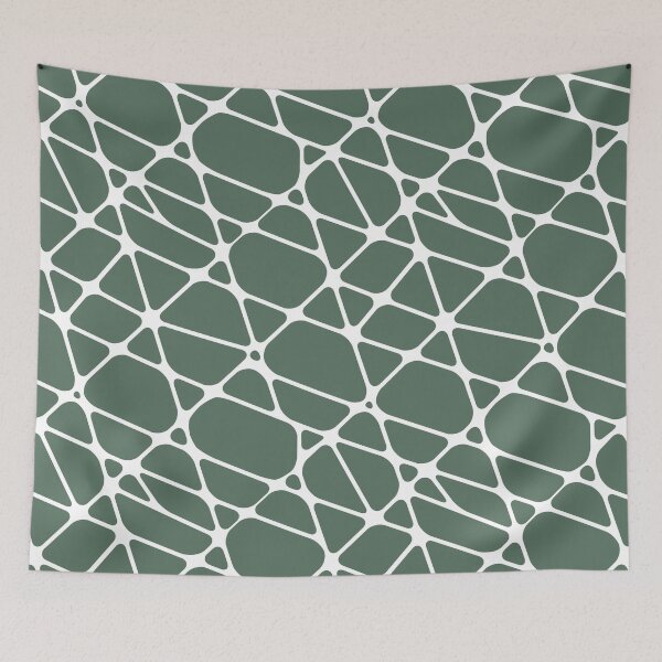 Item preview, Green and White Abstract Mosaic Pattern 2 Pairs Coloro 2022 Popular Color Wavelite 069-43-12 designed and sold by ColorOfTheYears.