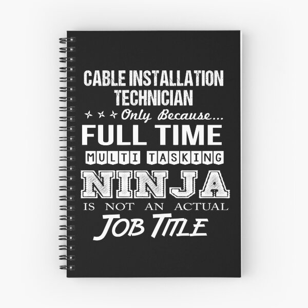 Artikelvorschau, Kabelinstallations-Techniker-T-Shirt - Ninja Job-Geschenkartikel-T-Stück entworfen und verkauft von ritterdick.