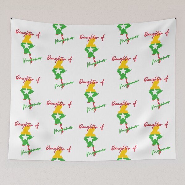 Item preview, Daughter of Myanmar Map Flag designed and sold by NovawayDirect.