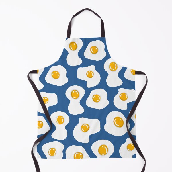 Item preview, Fried egg Print blue designed and sold by DemonicGloom.