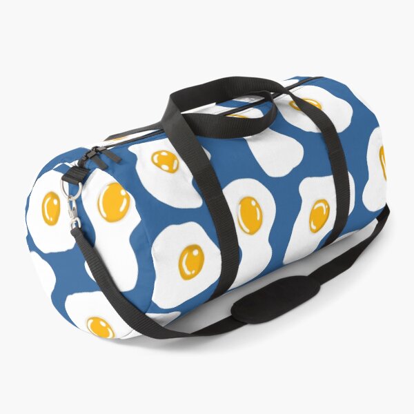 Item preview, Fried egg Print blue designed and sold by DemonicGloom.