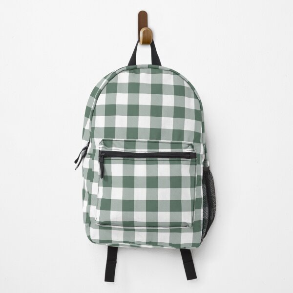 Item preview, Green White Buffalo Plaid Checkerboard Pattern Pairs Coloro 2022 Popular Color Wavelite 069-43-12 designed and sold by ColorOfTheYears.
