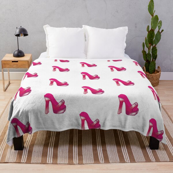 Item preview, Women Heel Shoes print. Fashion Illustration. Hot Pink Girly pattern. designed and sold by Printable-Cutie.