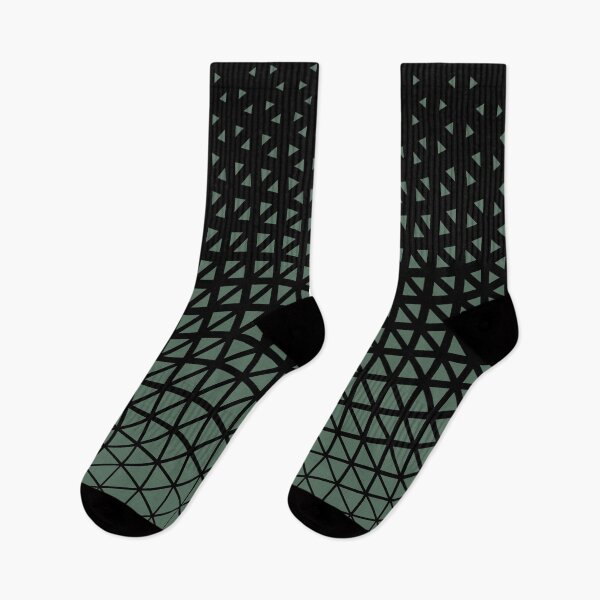 Item preview, Black and Green Triangle Gradient Wave Pattern Pairs Coloro 2022 Popular Color Wavelite 069-43-12 designed and sold by ColorOfTheYears.
