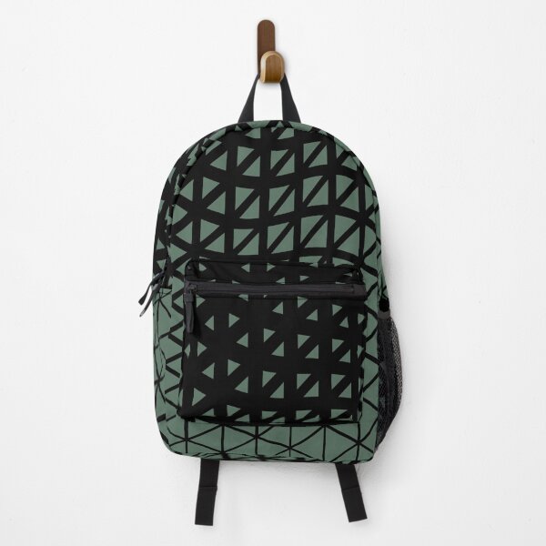 Item preview, Black and Green Triangle Gradient Wave Pattern Pairs Coloro 2022 Popular Color Wavelite 069-43-12 designed and sold by ColorOfTheYears.