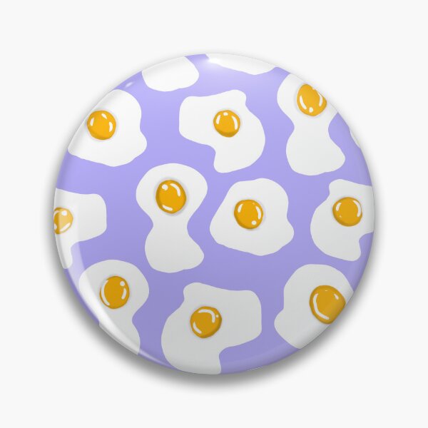 Item preview, Fried egg Print pastel purple  designed and sold by DemonicGloom.