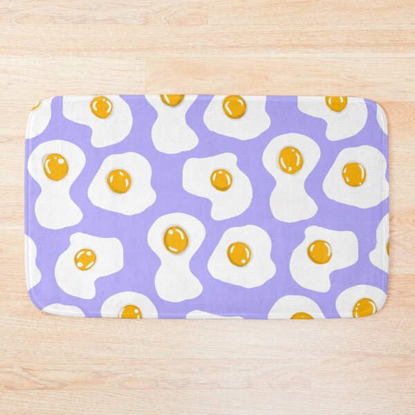Item preview, Fried egg Print pastel purple  designed and sold by DemonicGloom.