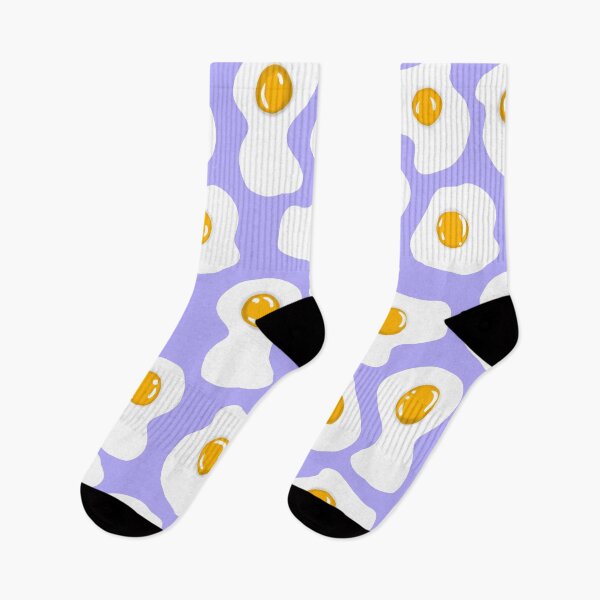 Item preview, Fried egg Print pastel purple  designed and sold by DemonicGloom.