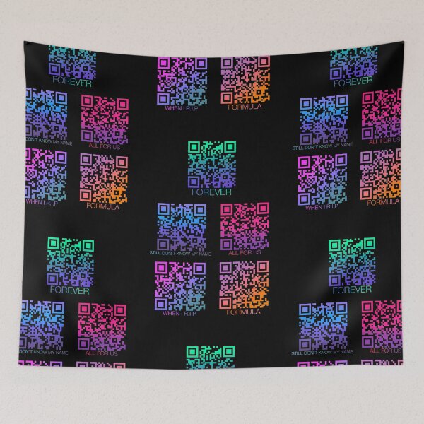 Item preview, Rainbow Pastel Euphoria Music Soundtrack QR Code Collage designed and sold by hannahvira.