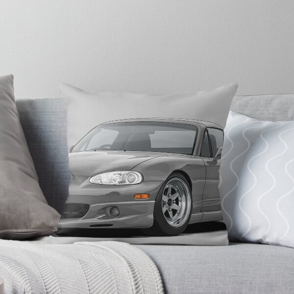 Item preview, Mx5 / Miata NB MK2 illustration (silver) designed and sold by ArtyMotive.