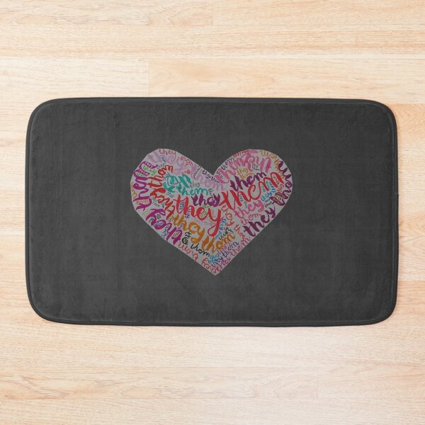 Item preview, Gray heart with they/them designed and sold by Melindrea.