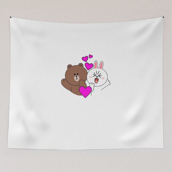 Item preview, Brown bear and cony love and kisses Classic T-Shirt designed and sold by SUNITASHAH.