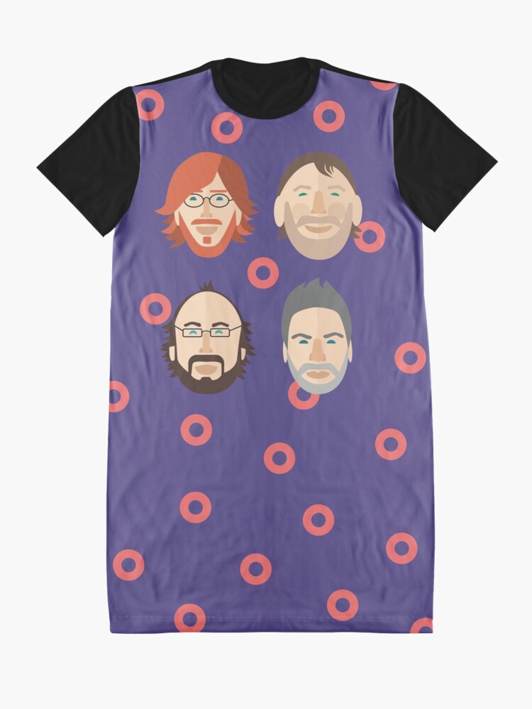 phish donut button down shirt