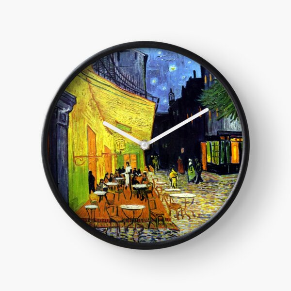 Café Terrace at Night by Van Gogh Clock