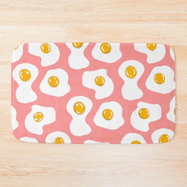 Item preview, Fried egg Print pastel pink designed and sold by DemonicGloom.
