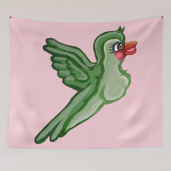 Item preview, Cute Flying Green Cartoon Bird  designed and sold by Deborah Camp.