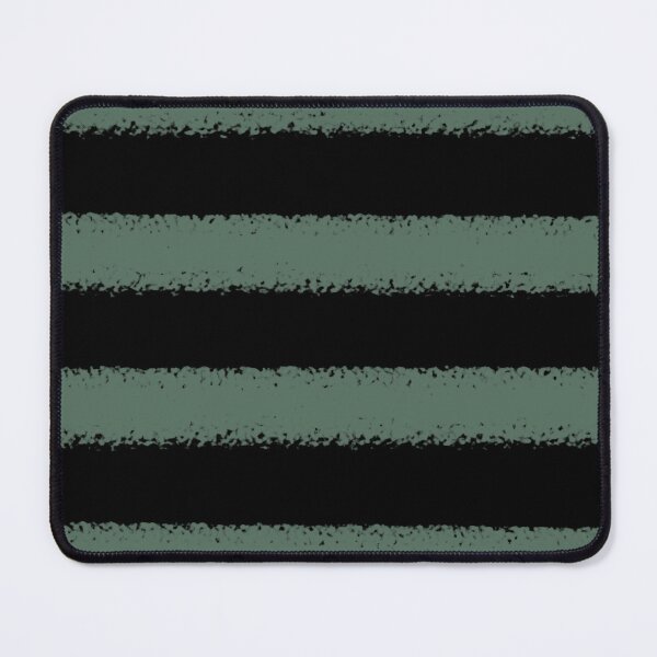Item preview, Black and Green Horizontal Stripe Pattern Pairs Coloro 2022 Popular Color Wavelite 069-43-12 designed and sold by ColorOfTheYears.