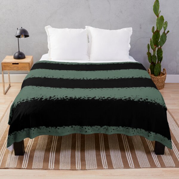 Item preview, Black and Green Horizontal Stripe Pattern Pairs Coloro 2022 Popular Color Wavelite 069-43-12 designed and sold by ColorOfTheYears.