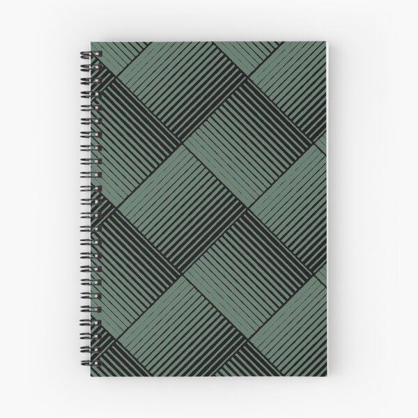 Item preview, Black and Green Square Mosaic Stripe Pattern Pairs Coloro 2022 Popular Color Wavelite 069-43-12 designed and sold by ColorOfTheYears.