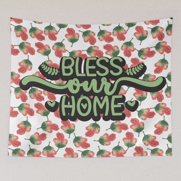 Item preview, Bless Our Home Autumn Leaves Pattern designed and sold by ShopTr3ndy.