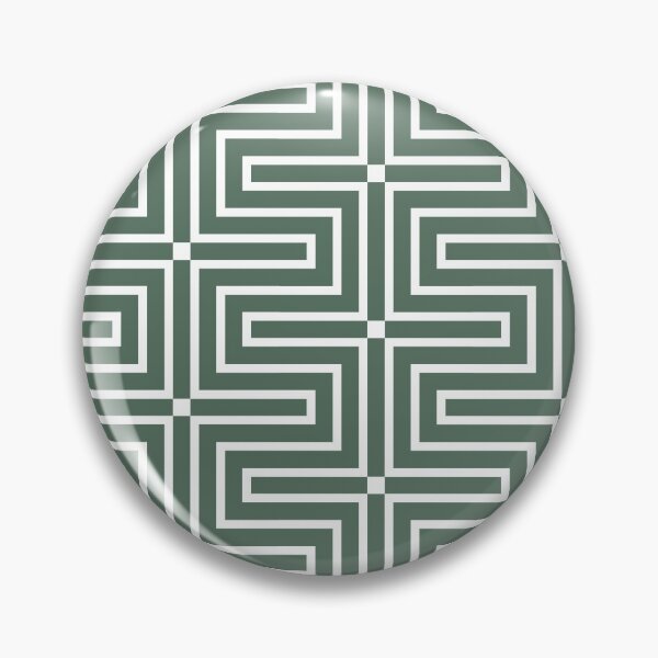 Item preview, Green and White Tessellation Line Pattern 3 Pairs Coloro 2022 Popular Color Wavelite 069-43-12 designed and sold by ColorOfTheYears.