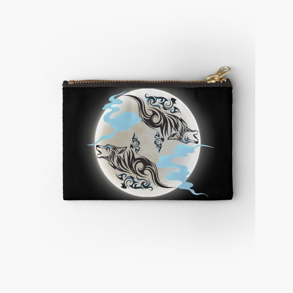 Item preview, Twin Mystical Black Wolf With Blue Eyes In The Moon designed and sold by Onewivnacher.