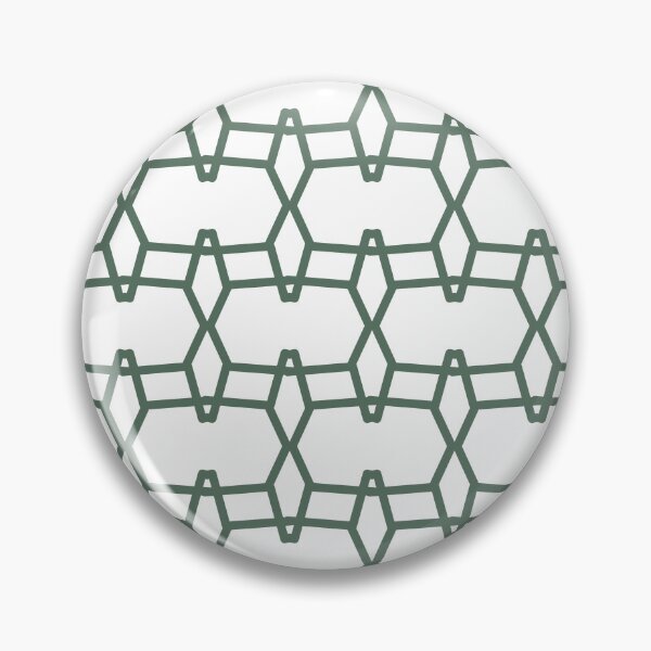 Item preview, Green and White Tessellation Line Pattern 9 Pairs Coloro 2022 Popular Color Wavelite 069-43-12 designed and sold by ColorOfTheYears.