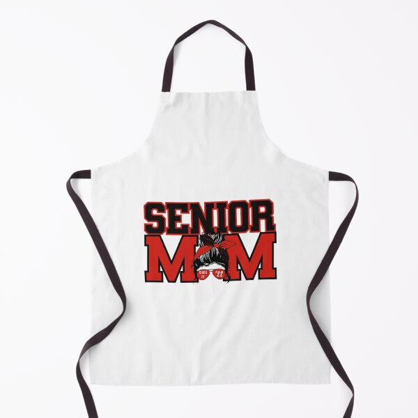 Item preview, Senior Mom Class of 22 Red/Black Messy Bun designed and sold by ItsaMomThingLLC.