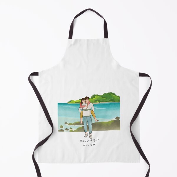 Item preview, Cute Korean Couples Sweet Romantic 오빠 나 무겁지? 아니 전혀 Love Oppa 오빠 designed and sold by OakTreeDesign.