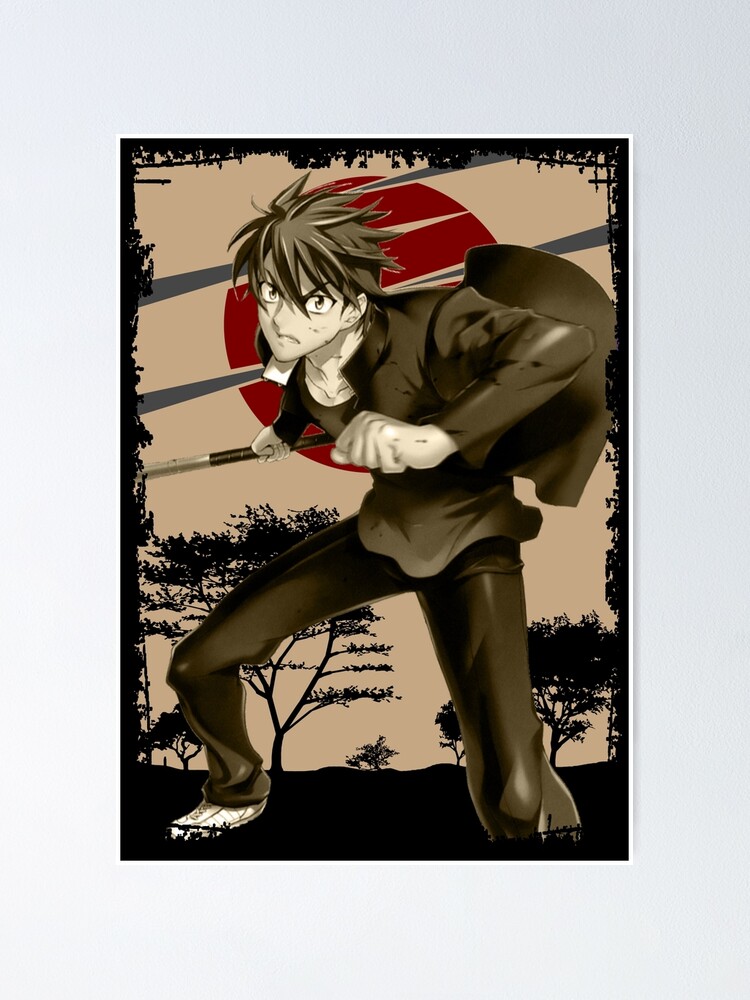  Highschool Of The Dead Takashi Komuro Poster Vintage