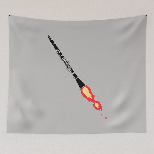 Item preview, Funny Rocket Clarinet Art For Clarinet Players And Music Lovers - Clarinet Art designed and sold by Funwithmusic.