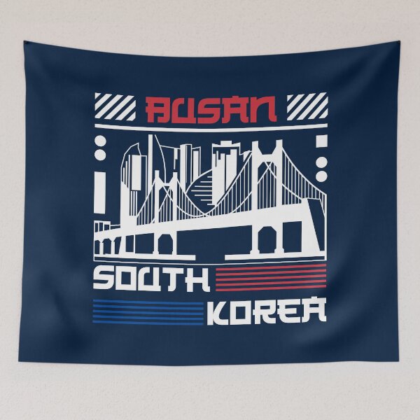 Item preview, Busan South Korea Skyline designed and sold by KrisSidDesigns.