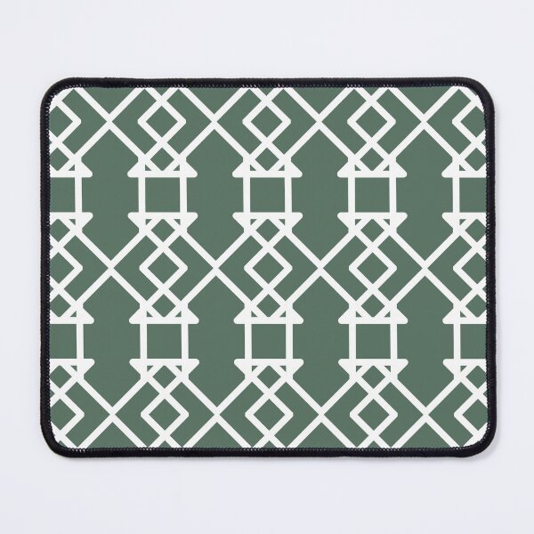 Item preview, Green and White Tessellation Line Pattern 27 Pairs Coloro 2022 Popular Color Wavelite 069-43-12 designed and sold by ColorOfTheYears.