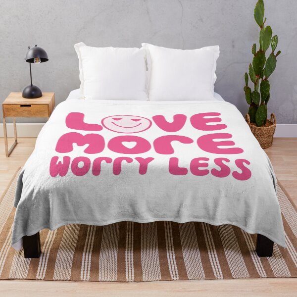Item preview, Love more worry less, Valentine's Day, Smiley designed and sold by narinari32.