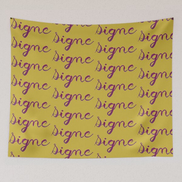 Item preview, Signe hand lettered in purple designed and sold by Melindrea.